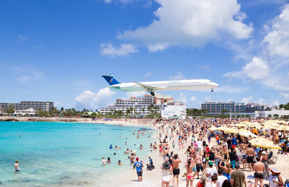 Maho Beach, Saint Martin, the Caribbean - The Top 6 Best Luxury Destinations in the World