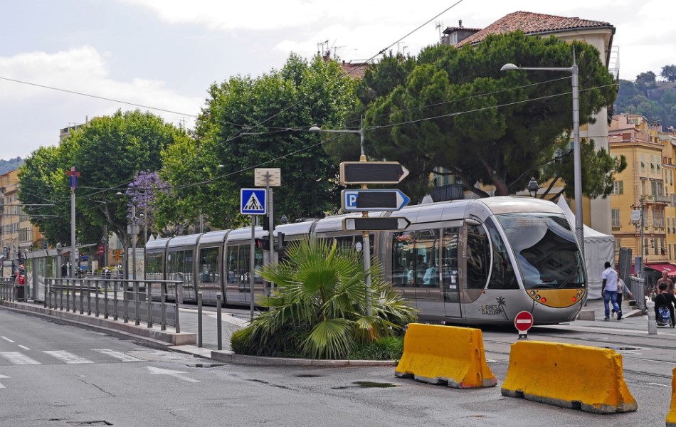 Tram in Nice, France - (How to travel France - Best Tips and Guides)
