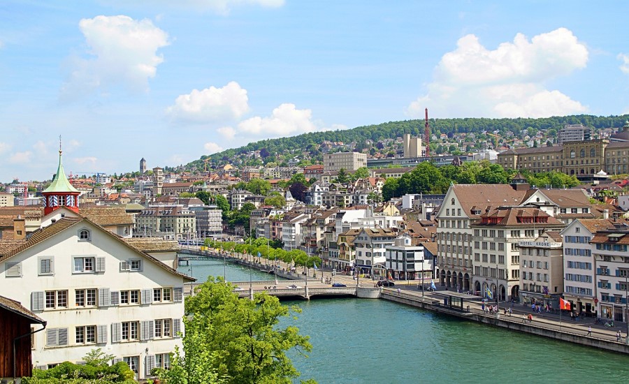 The Limmat River in Zurich, Switzerland - 10 Most Luxurious Cities in the World for a Luxury Splurge